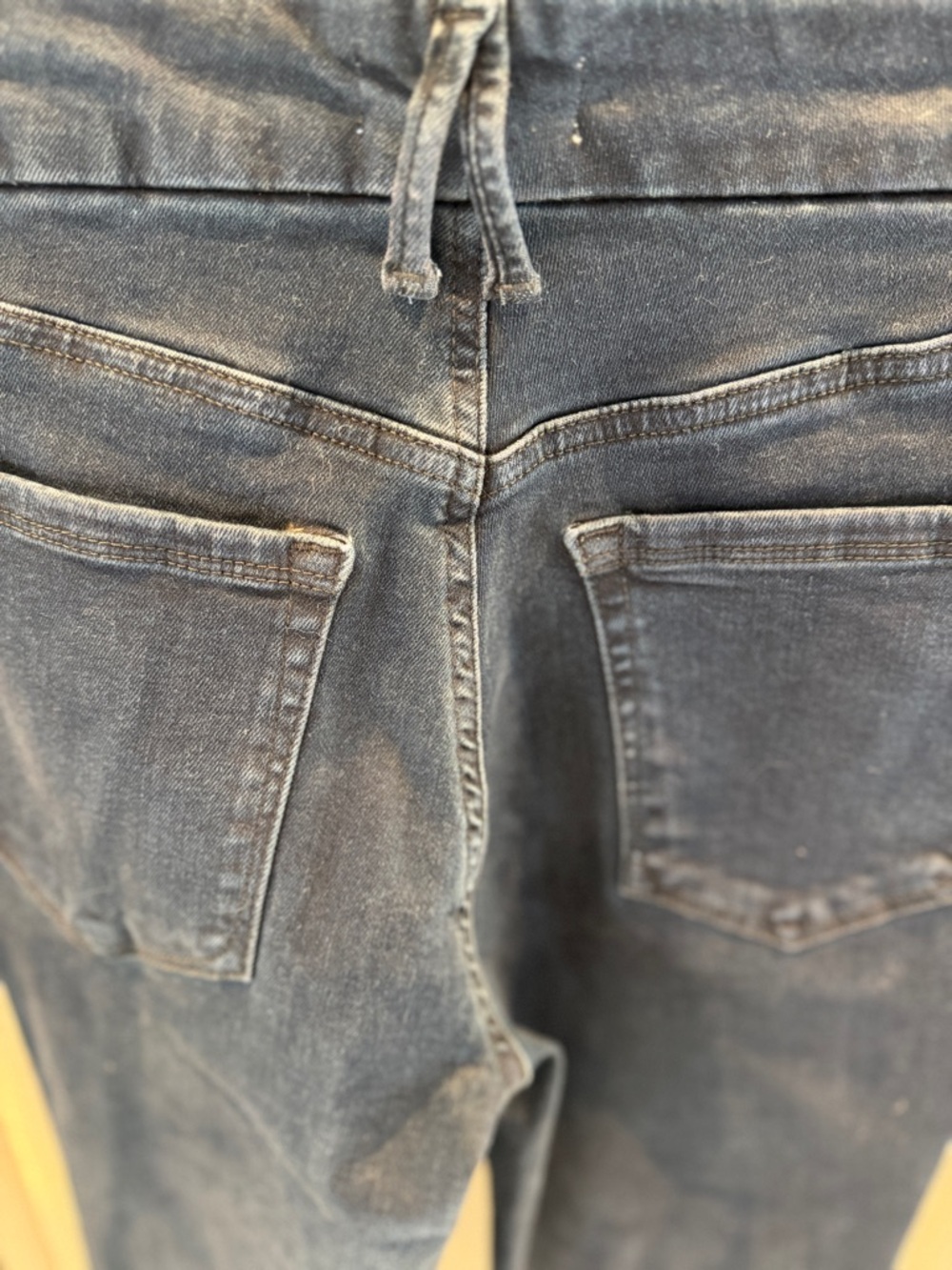 NWOT GOOD AMERICAN Always Fits Classic High-Rise Skinny Jeans in Dark Indigo - Picture 4 of 4